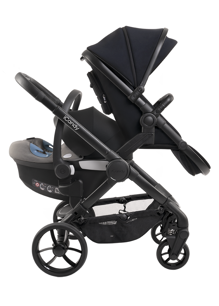 Peach 7 Pram - Black
