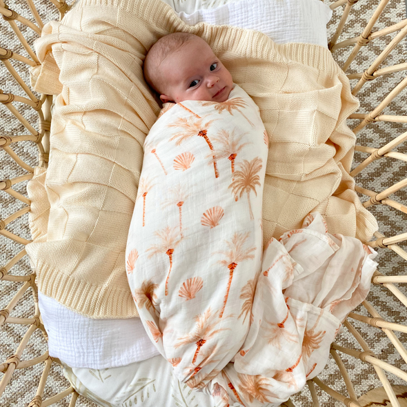 Organic Bamboo Cotton Swaddle