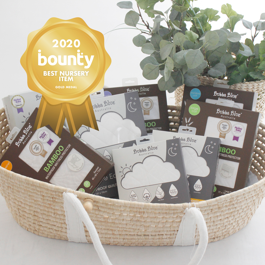 Bubba blue quilted mattress protector online