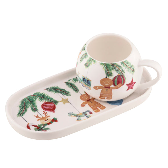 Hanging out for Christmas - Mug & Plate Set