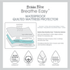 Waterproof Quilted Mattress Protector - Moses Basket