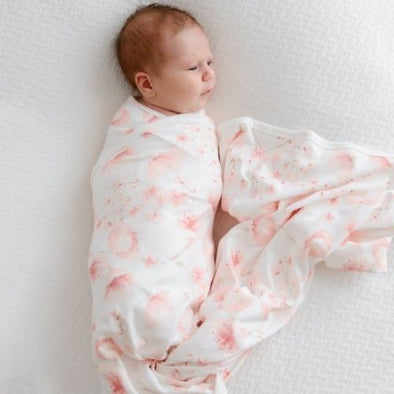 Lightweight Jersey Cotton Swaddle + Beanie Set