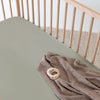 Cot Sheet Organic Bamboo - Olive
