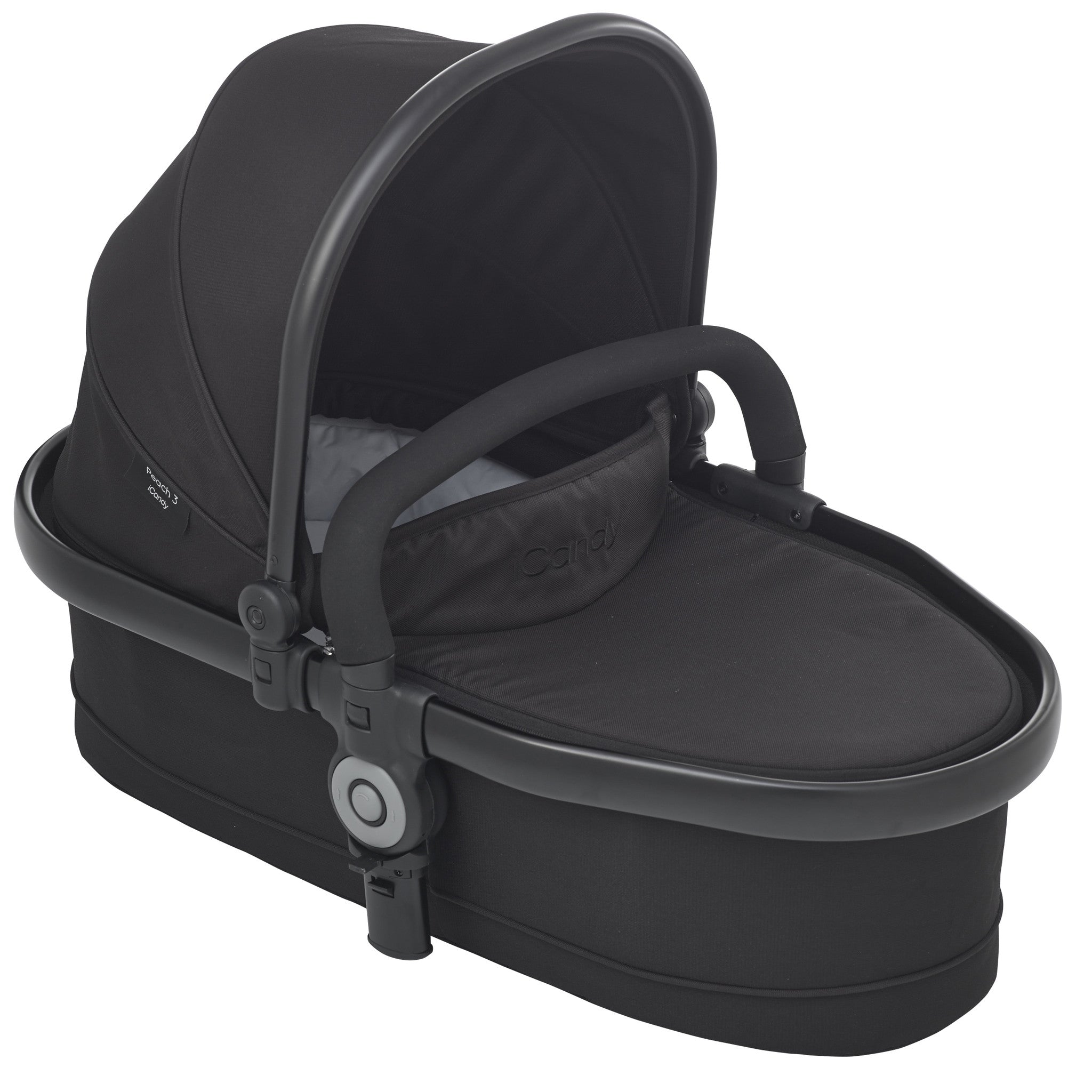 Peach3 Compact CarryCot Jet Black iCandy Australia