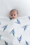 Lightweight Jersey Cotton Swaddle + Beanie Set