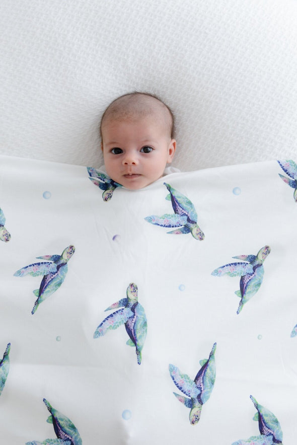 Lightweight Jersey Cotton Swaddle + Beanie Set