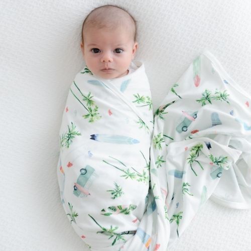 Lightweight Jersey Cotton Swaddle + Beanie Set