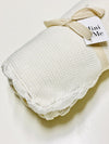 Shell Baby Blanket - Whisper White