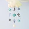 Cloud Nursery Mobile - Sweet Dreams Blue (small)