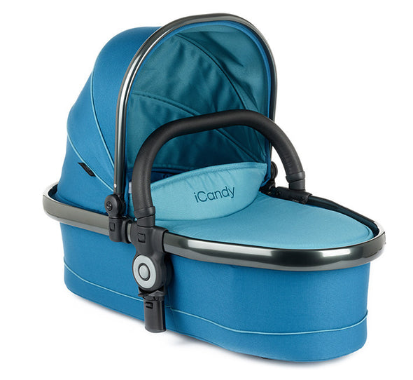Peach Twin Carrycot Peacock - Space Grey