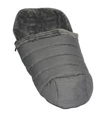 Peach 6 Footmuff - Grey Twill