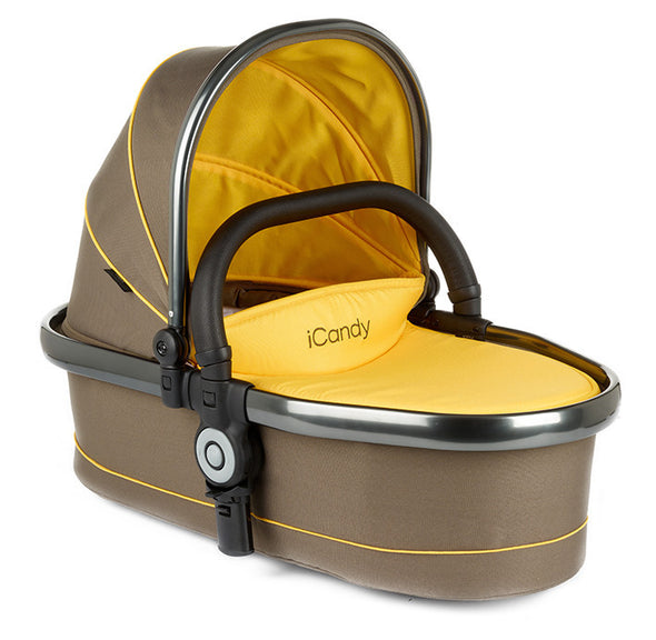Peach Twin Carrycot Honeycomb - Space Grey