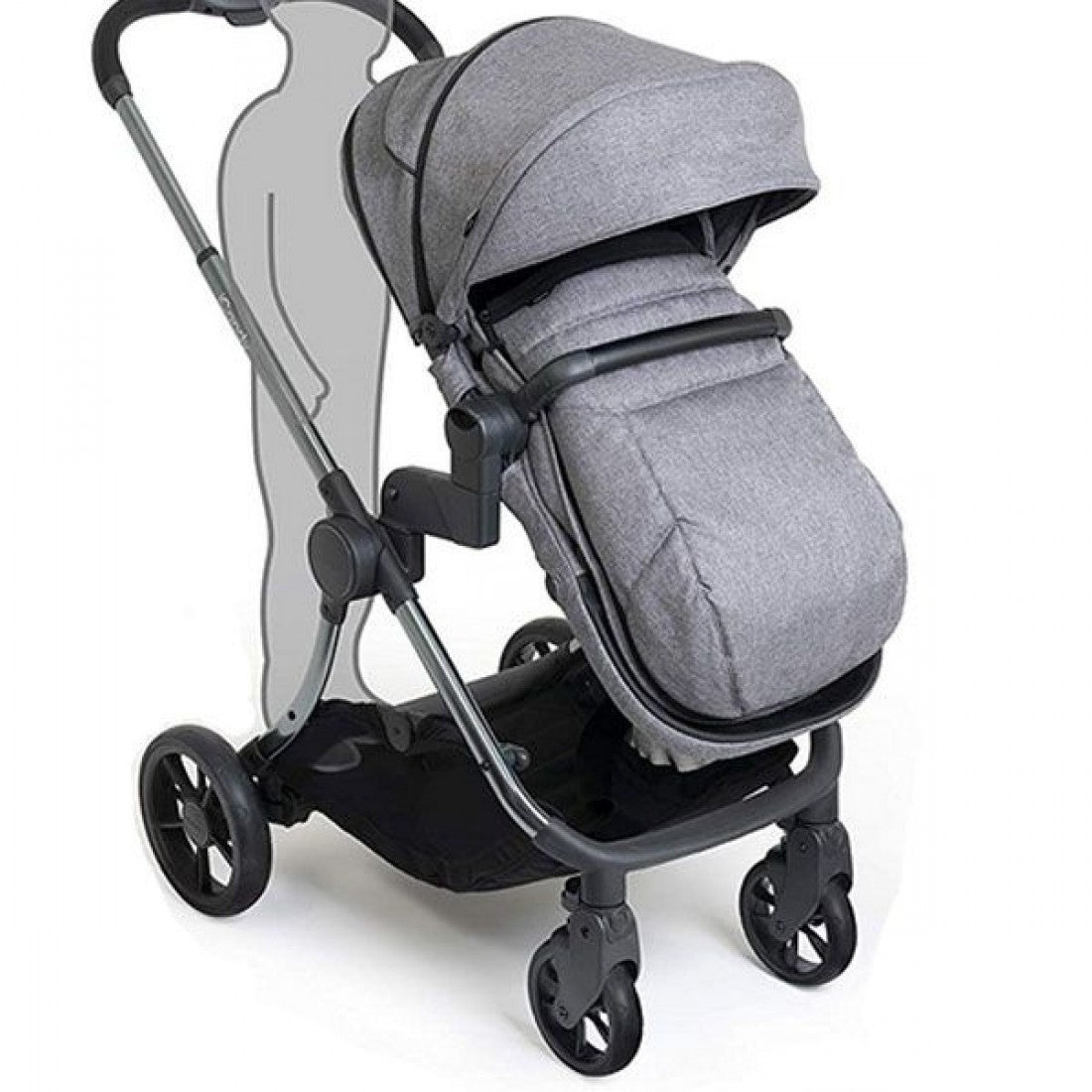 Lime 21 Footmuff Charcoal