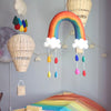 Nursery Mobile - Rainbow with Raindrops