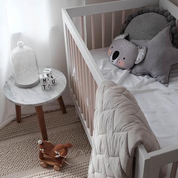 Cot Sheet Organic Bamboo - White